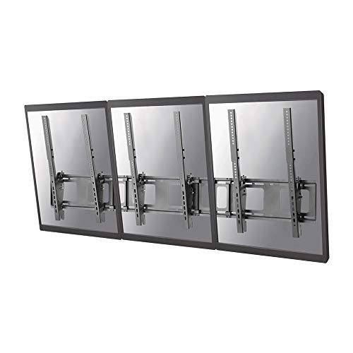 Neomounts by Newstar NS-WMB300P - Bracket - for 3 LCD displays - black - screen size: 40"-52" - wall-mountable