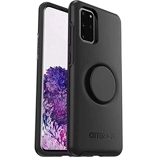 OtterBox Symmetry Series - Back cover for mobile phone - rugged - polycarbonate, synthetic rubber - black - for Samsung Galaxy S20+, S20+ 5G