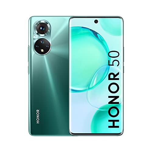 Honor 50 6.57 Inch 5G Dual SIM Qualcomm Snapdragon 778G Android 11 USB C 6GB 128GB 4300 mAh Emerald Green Smartphone