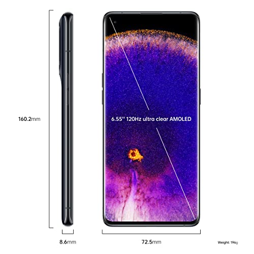 OPPO Find X5 6.55 Inch 5G Dual SIM Android 12 Qualcomm Snapdragon 888 8GB 256GB 4800 mAh Black Smartphone