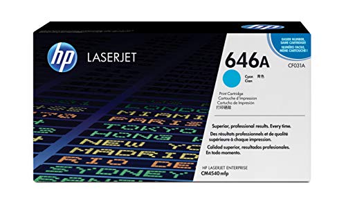 HP 646A - CF031A - 1 x Cyan - Toner cartridge - For Color LaserJet Enterprise CM4540, CM4540f, CM4540fsk, CM4540fskm