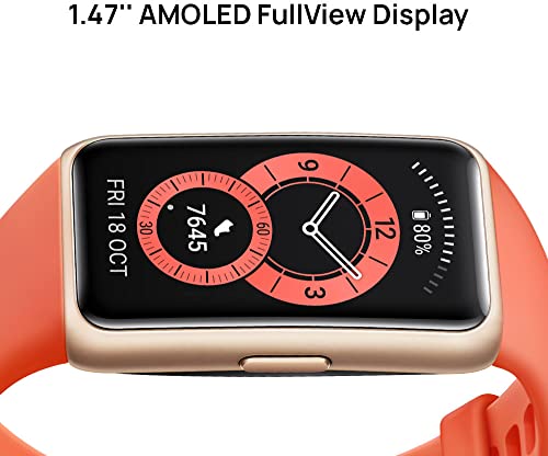 Huawei Band 6 AMOLED 37.3mm Bluetooth 5.0 Automatic SpO2 Monitoring Amber Sunrise