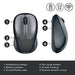 Logitech Wireless Mouse Desktop 3-Button Grey