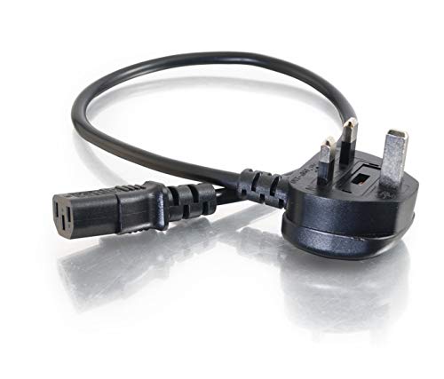 C2G Universal Power Cord - Power cable - BS 1363 (M) to IEC 60320 C13 - 50 cm - molded - black