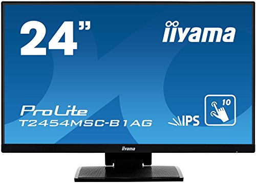 iiyama ProLite T2454MSC-B1AG - LED monitor - 23.8" - touchscreen - 1920 x 1080 Full HD (1080p) @ 60 Hz - IPS - 250 cd/m - 1000:1 - 5 ms - HDMI, VGA - speakers - matte black