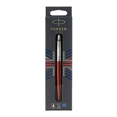 Best Value Parker Jotter Kensington Red CT Ballpoint Pen - Royal Blue Ink