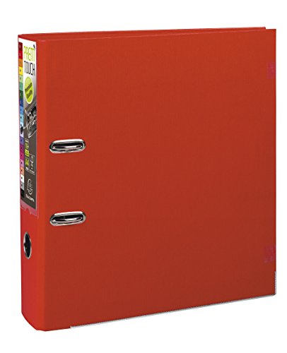 Best Value Exacompta Prem'Touch PP Lever Arch File, A4 Maxi, 80 mm Spine - Red