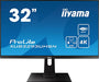 iiyama ProLite XUB3293UHSN-B1 - LED monitor - 31.5" - 3840 x 2160 4K @ 60 Hz - IPS - 350 cd/m² - 1000:1 - 4 ms - HDMI, DisplayPort, USB-C - speakers - matte black