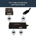 StarTech.com USB C Multiport Adapter - 4K 30Hz - USB C to HDMI / DVI / VGA Video Adpater - USB Type C Adapter - USB-C Dongle (CDPVGDVHDBP)