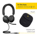 Jabra Evolve 2 40 USB A Wired Noise Isolating Stereo Headset DSP Function Boom Microphone Certified for Microsoft Teams