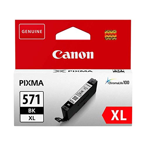 Canon CLI-571BK XL - 11 ml - High Yield - black - original - ink tank - for PIXMA TS5051, TS5053, TS5055, TS6050, TS6051, TS6052, TS8051, TS8052, TS9050, TS9055