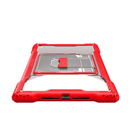 Protective case for tabletruggedpolycarbonate, thermoplastic polyurethane (TPU)red10.2"for Apple 10.2-inch iPad 7th & 8th Generation