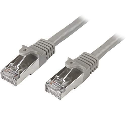 StarTech.com N6SPAT50CMGR 0.5 m Cat6 Patch Cable, Shielded (SFTP) Snagless Gigabit Network Patch Cable - Grey Cat 6 Ethernet Patch Lead