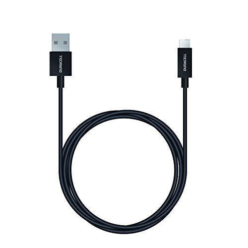 Duracell - USB cable - USB Type A (P) to USB-C (P) - USB 3.0 - 1 m - black