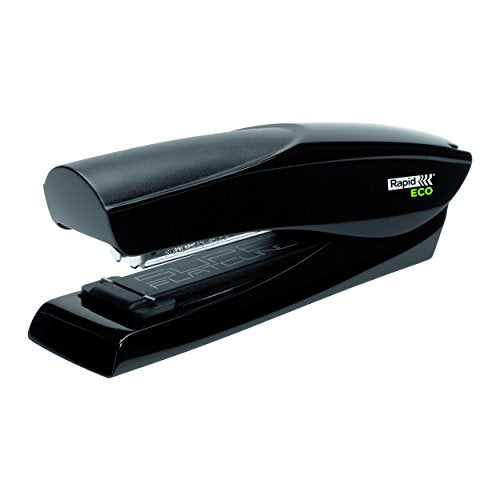 Best Value Rapid 24812701 Fashion ECO Stapler, Ergonomic Recycled Plastic Body, Half Strip, Black, 25 Sheet Capacity