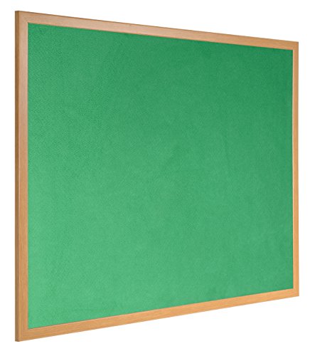 Best Value Bi-Office FB8544239 Earth-It Panel Oak Frame Felt Executive, 1800 X 1200, Green