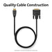 Kensington HDMI (M) to DVI-D (M) Passive Cable, 6ft - Video cable - DVI-D male to HDMI male - 1.83 m - double shielded - black - passive, thumbscrews