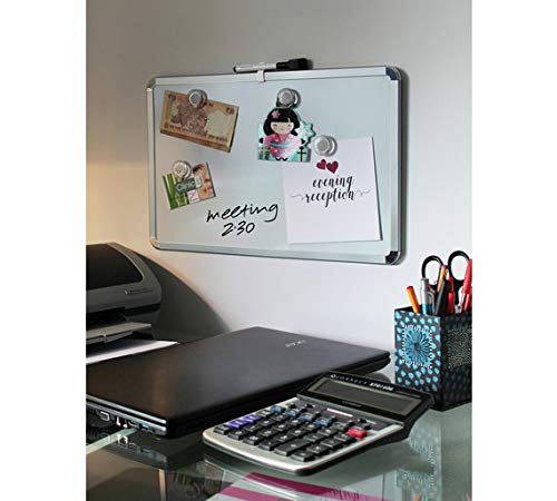 Best Value Cathedral WALWB2843SL 280 x 430 mm Magnetic Dry Wipe Board with Frame - Silver/Grey