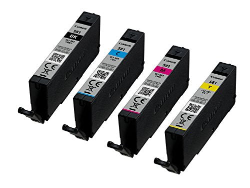 Canon CLI-581 BK/C/M/Y Multi Pack - 4-pack - 5.6 ml - black, yellow, cyan, magenta - original - blister - ink tank - for PIXMA TS6250, TS6251, TS6350, TS6351, TS8250, TS8251, TS8252, TS9155, TS9550, TS9551