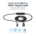 StarTech 2m USB C to HDMI Adapter Cable 4K 30Hz