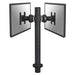 NewStar Tilt/Turn/Rotate Dual Desk Mount (grommet) for two 10-27" Monitor Screens BACK TO BACK, Height Adjustable - Black - Desk mount for 2 LCD displays - black - screen size: 10"-30"