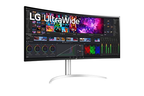 LG 40WP95C-W - LED monitor - curved - 39.7" - 5120 x 2160 5K2K UltraWide @ 60 Hz - Nano IPS - 300 cd/m² - 1000:1 - HDR10 - 5 ms - 2xHDMI, DisplayPort, USB-C, Thunderbolt 4 - speakers