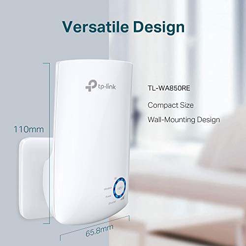 TP-Link TL-WA850RE 300Mbps Universal Wall-Plug Wi-Fi Range Extender