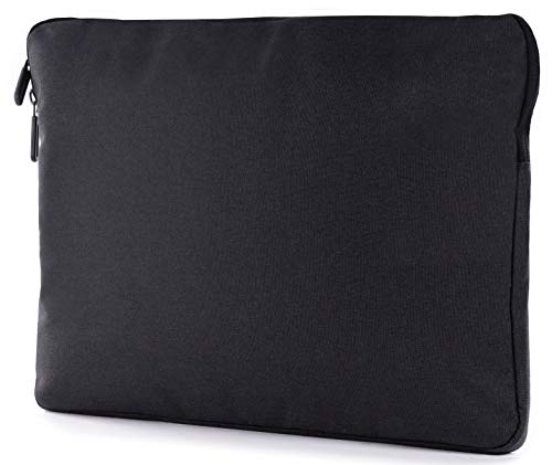 STM Gamechange 15 Inch Apple Macbook Pro Notebook Sleeve Case Black Smooth Design Lines Angled Exterior Front Pocket