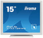 iiyama ProLite T1531SR-W5 - LED monitor - 15" - touchscreen - 1024 x 768 - TN - 370 cd/m - 700:1 - 8 ms - HDMI, VGA, DisplayPort - speakers - white