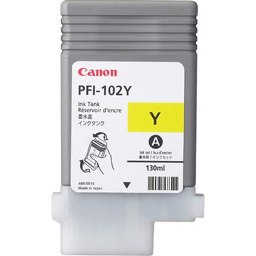 Best Value Genuine Yellow Canon PFI-102Y Ink Cartridge - (0898B001AA)