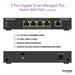 NETGEAR Plus GS305EPP - Switch - smart - 5 x 10/100/1000 (4 PoE+) - desktop, wall-mountable - PoE+ (120 W)