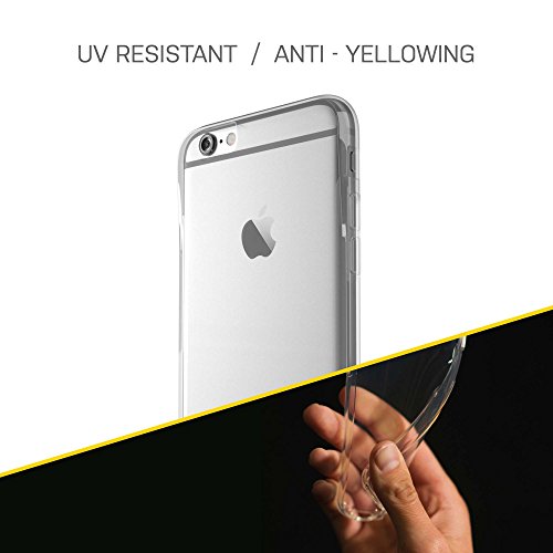 OtterBox Clearly Protected Skin - Back cover for mobile phone - thermoplastic polyurethane (TPU) - transparent - for Apple iPhone 6, 6s