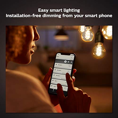 Philips Hue White - LED filament light bulb - shape: A60 - B22 - 7 W (equivalent 40 W) - class A+ - warm white light - 2100 K - transparent