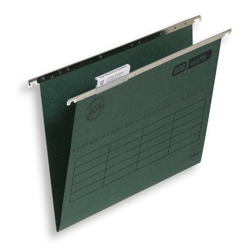 Best Value Elba Ultimate Verticfile 240 gsm Manilla Suspension Files, V-base - Pack of 50, Green