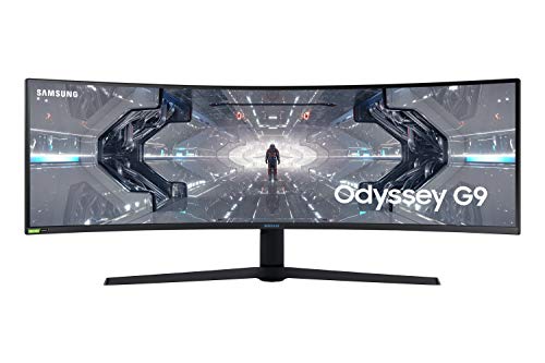 Samsung Odyssey G9 C49G95TSSU - G95T Series - QLED monitor - curved - 49" - 5120 x 1440 Dual Quad HD @ 240 Hz - VA - 1000 cd/m - 2500:1 - DisplayHDR 1000 - 1 ms - 2xHDMI, DisplayPort - black