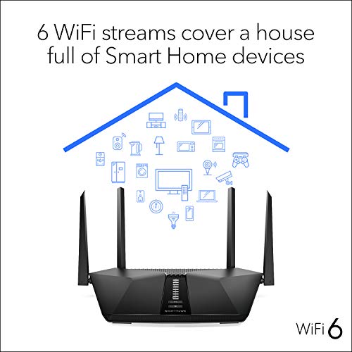 Netgear Nighthawk RAX50 - Wireless router - 4-port switch - GigE - 802.11a/b/g/n/ac/ax - Dual Band