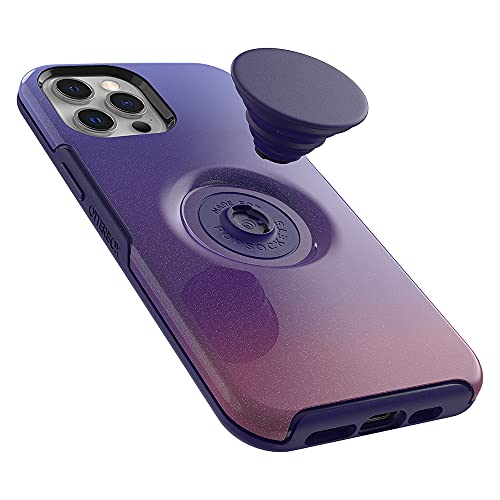 OtterBox Otter + Pop Symmetry Series - Back cover for mobile phone - polycarbonate, synthetic rubber - violet dusk - for Apple iPhone 12 Pro Max