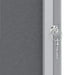 Nobo Premium Plus Grey Felt Lockable Notice Board 6Xa4 Dd