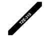 Best Value Brother TZe-315 Labelling Tape Cassette, 6 mm (W) x 8 m (L), Laminated, Brother Genuine Supplies - White on Black