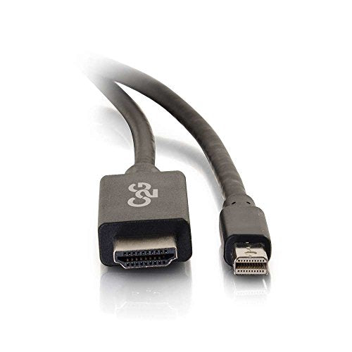 C2G 6ft Mini DisplayPort to HDMI Adapter Cable - Mini DP Male to HDMI Female - Black - Display cable - TAA Compliant - Mini DisplayPort (M) to HDMI (M) - 2 m - black