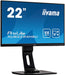 iiyama ProLite XUB2294HSU-B1 - LED monitor - 22" (21.5" viewable) - 1920 x 1080 Full HD (1080p) @ 75 Hz - VA - 250 cd/m - 3000:1 - 4 ms - HDMI, VGA, DisplayPort - speakers - matte black