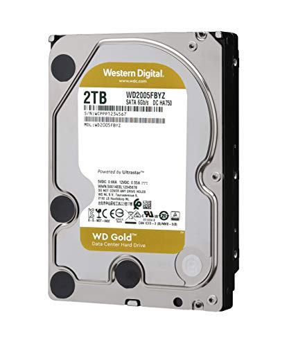 WD Gold Datacenter Hard Drive WD2005FBYZ - Hard drive - 2 TB - internal - 3.5" - SATA 6Gb/s - 7200 rpm - buffer: 128 MB