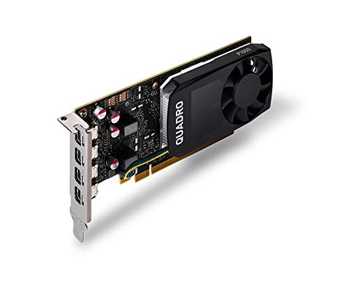 NVIDIA Quadro P1000 - Graphics card - Quadro P1000 - 4 GB GDDR5 - PCIe 3.0 x16 low profile - 4 x Mini DisplayPort - Adapters Included