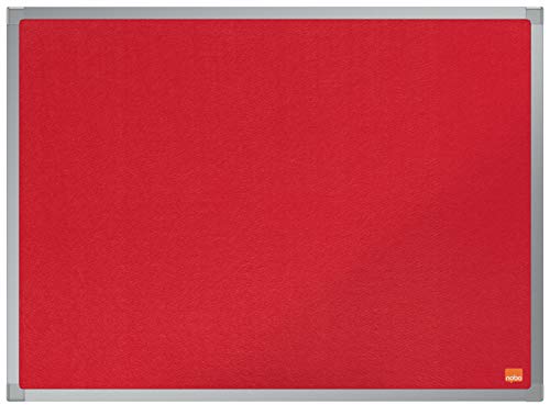 Nobo Essence Red Felt Notice Board 600X450Mm Dd