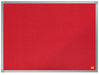 Nobo Essence Red Felt Notice Board 600X450Mm Dd