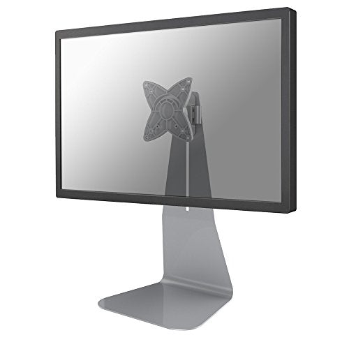 NewStar Stylish Tilt/Turn/Rotate Desk Stand for 10-27" Monitor Screen, Height Adjustable - Silver - Stand for LCD display - silver - screen size: 10"-27" - desktop