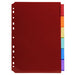 Best Value Exacompta PP Dividers, A4, 6 Parts - Multi-coloured