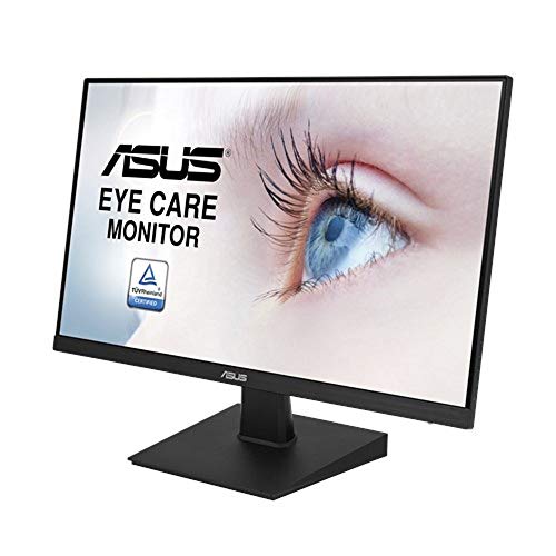 ASUS VA24EHE - LED monitor - 23.8" - 1920 x 1080 Full HD (1080p) - IPS - 250 cd/m - 1000:1 - 5 ms - HDMI, DVI-D, VGA - black