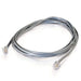 C2G RJ11 6P4C Straight Modular Cable - Phone cable - RJ-11 (M) to RJ-11 (M) - 10 m - grey