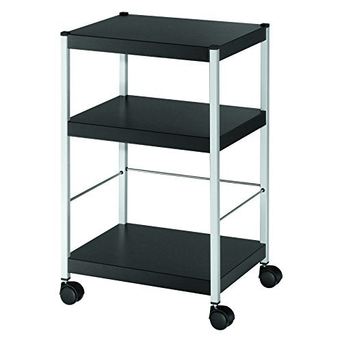 Best Value PaperFlow Multipurpose 3 Shelf Mobile Trolley, Heavy Duty, 29.14 x 17.71 x 14.17 Inches, Black (DP3S.01)